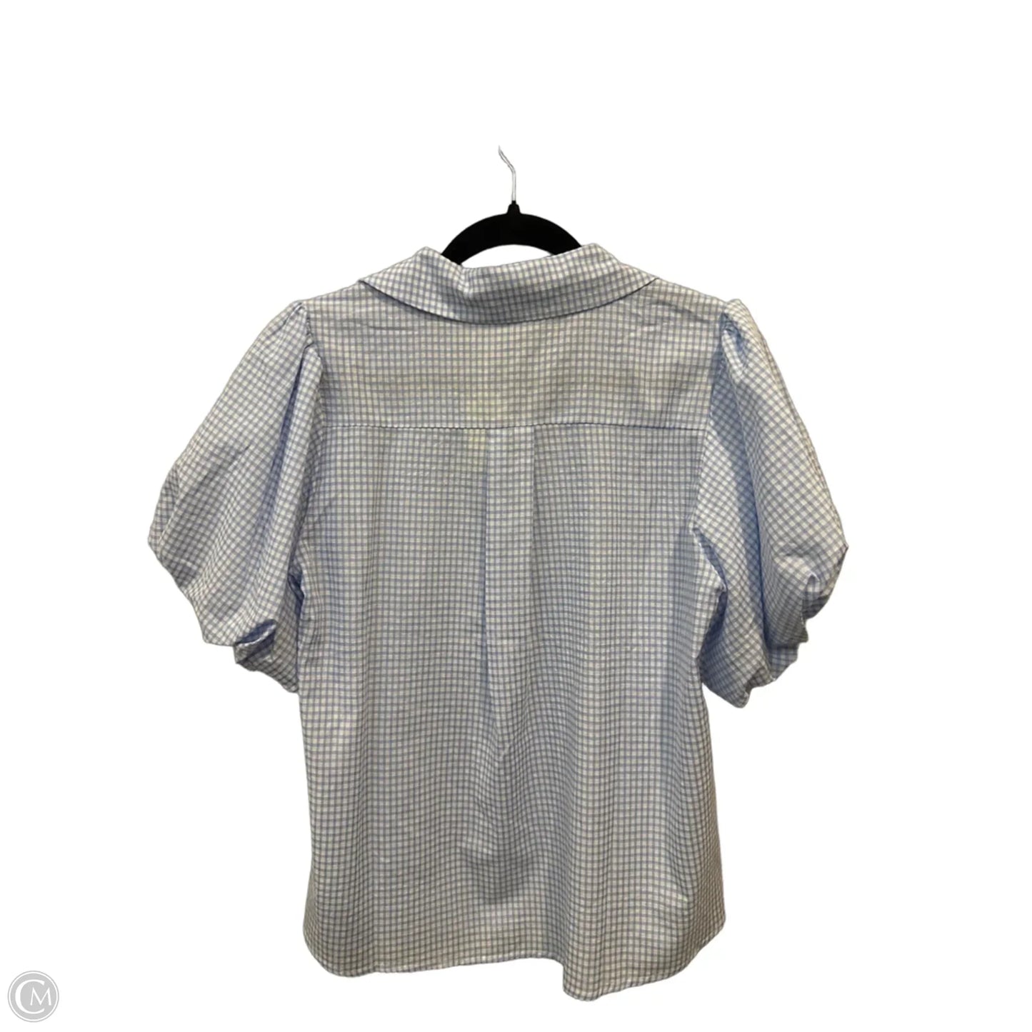 Top Short Sleeve By Jodifl In Blue & White, Size: M