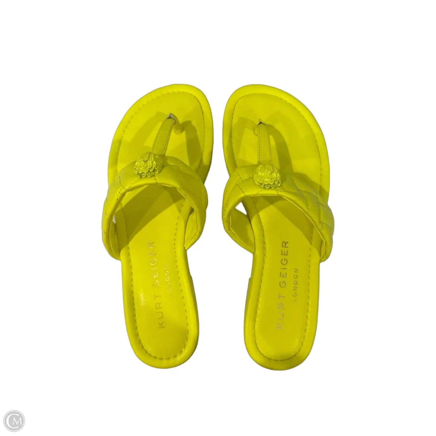 Sandals Designer By Kurt Geiger In Yellow, Size: 6