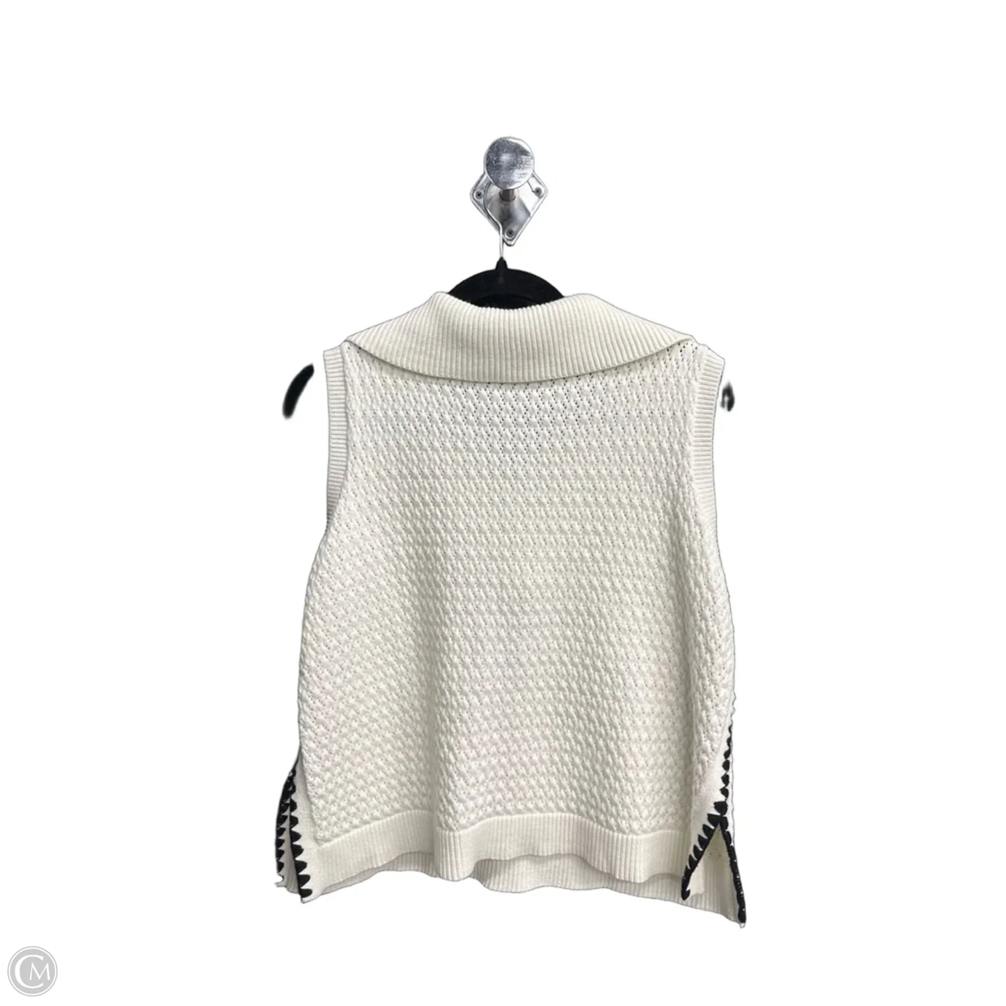Top Sleeveless By Clothes Mentor In Black & White, Size: Xl