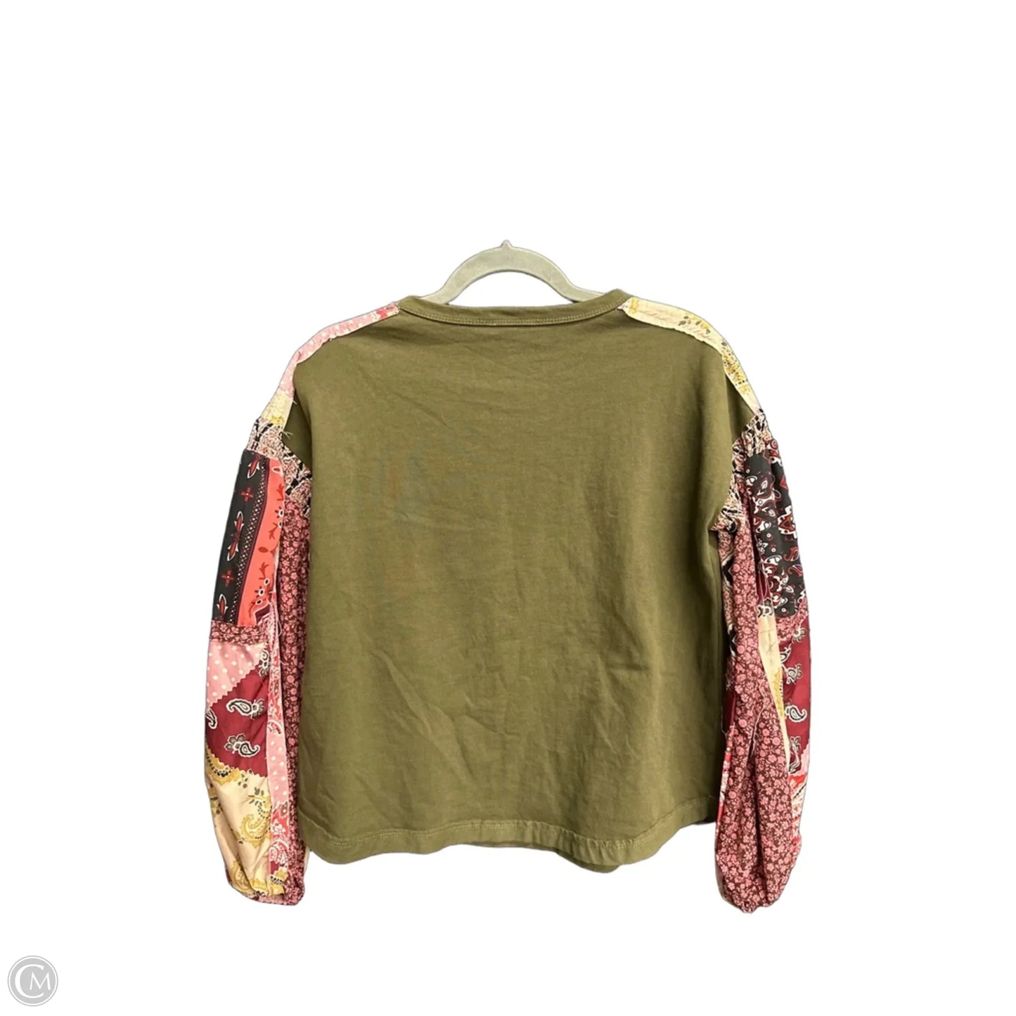 Top Long Sleeve By Easel In Green, Size: S
