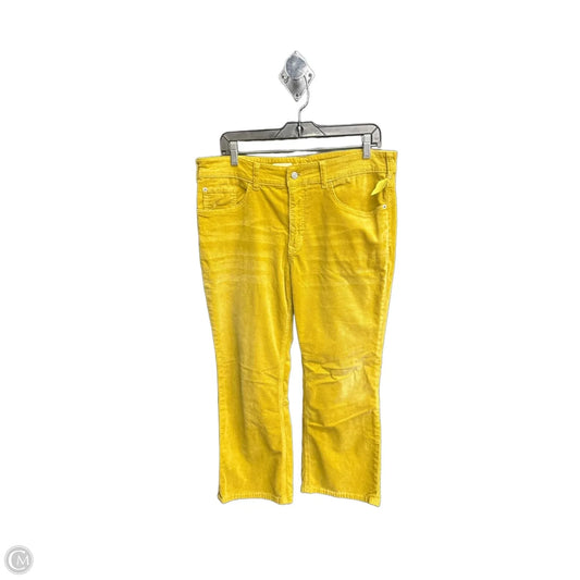 Pants Corduroy By Pilcro In Yellow, Size: 12p