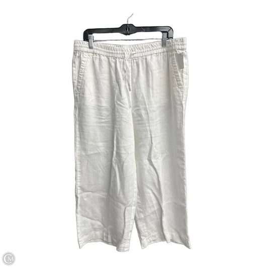 Pants Linen By Talbots In White, Size: L