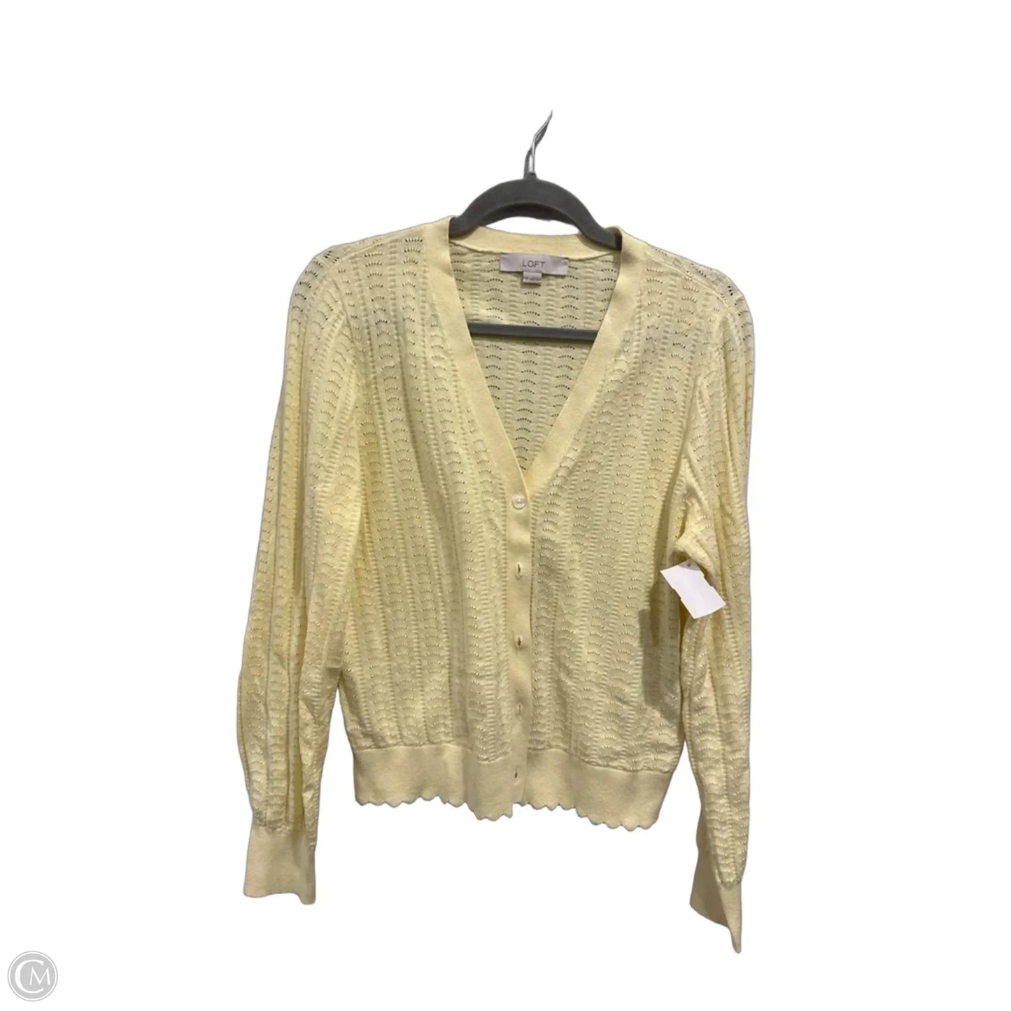 Cardigan By Loft In Yellow, Size: M