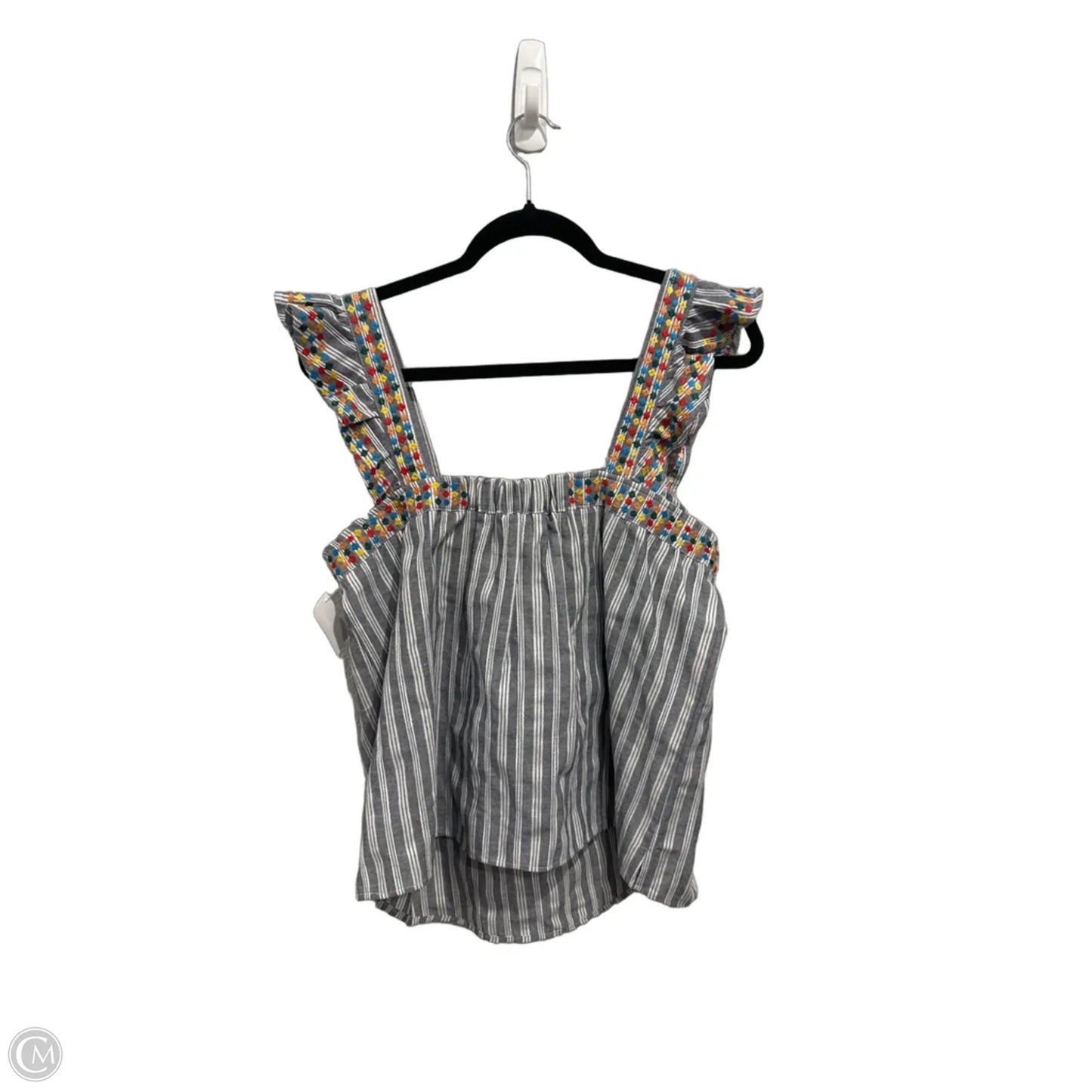 Top Sleeveless By Savanna Jane In Striped Pattern, Size: M
