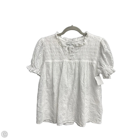 Top Short Sleeve By Hayden La In White, Size: M