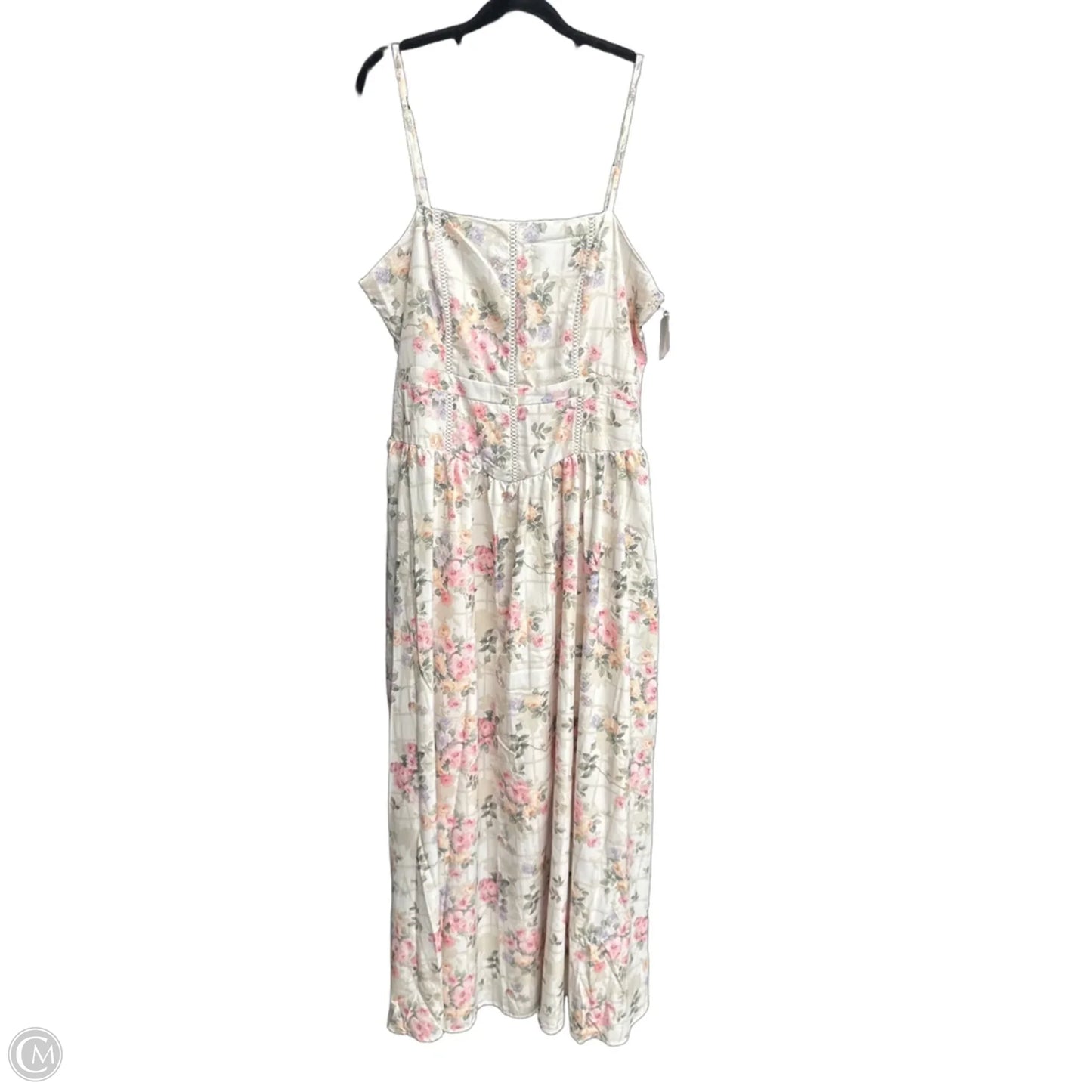 Dress Casual Maxi By Clothes Mentor In Cream, Size: L