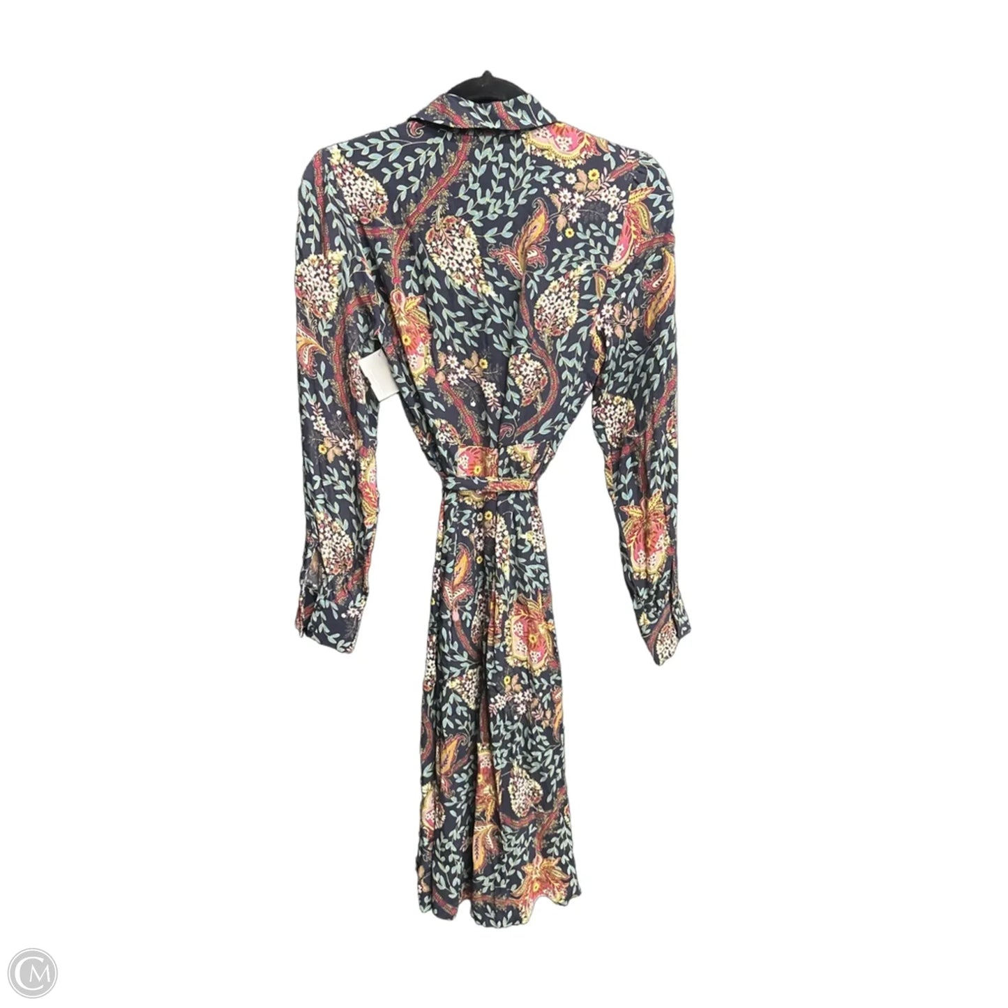 Dress Casual Midi By Loft In Navy, Size: Xs