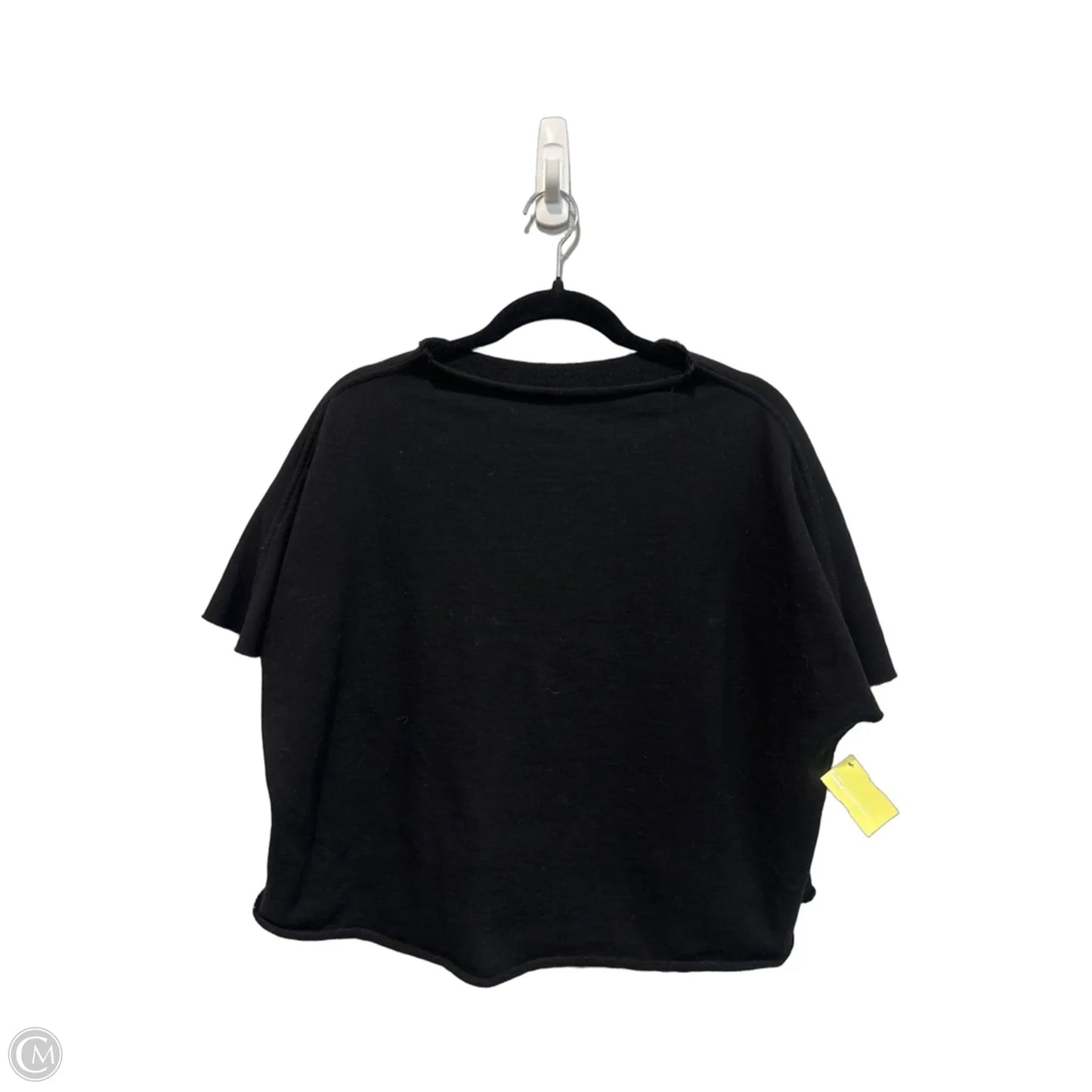 Top Short Sleeve By Clothes Mentor In Black, Size: S