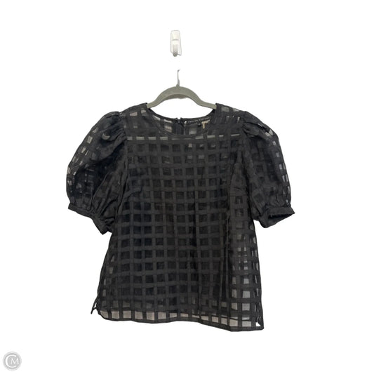 Top Short Sleeve By English Factory In Black, Size: S