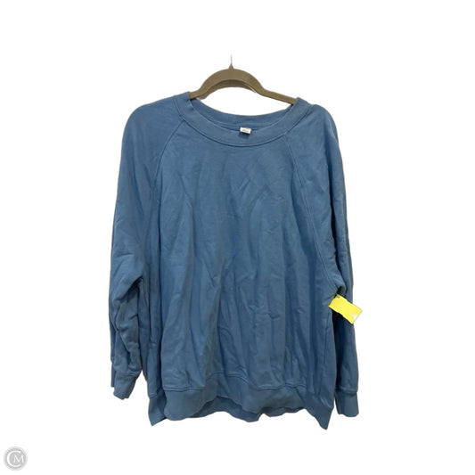 Sweatshirt Crewneck By Old Navy In Blue, Size: L