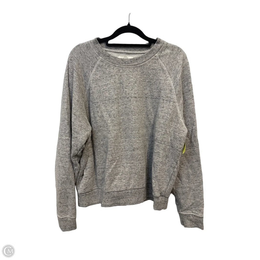 Sweatshirt Crewneck By Free Assembly In Grey, Size: L