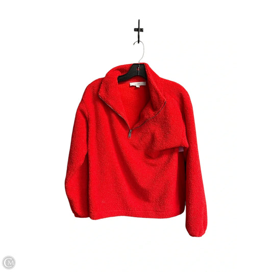 Jacket Fleece By Loft In Red, Size: Xs