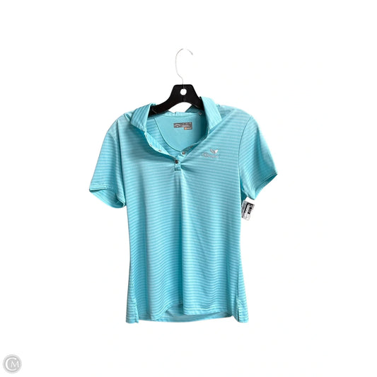 Athletic Top Short Sleeve By Callaway In Blue, Size: M
