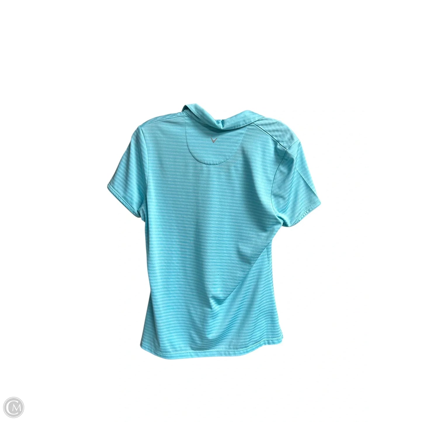 Athletic Top Short Sleeve By Callaway In Blue, Size: M