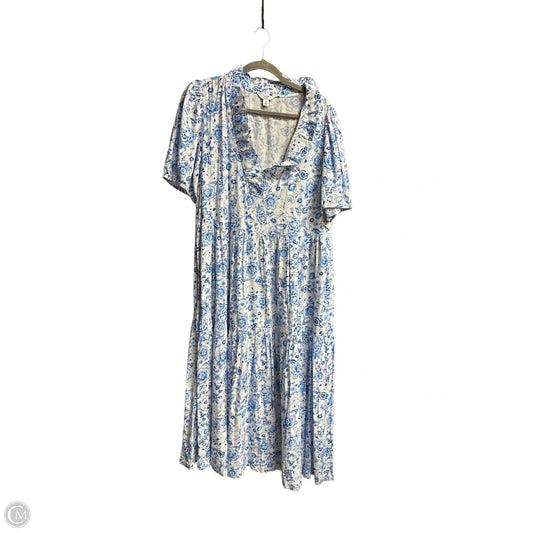 Dress Casual Maxi By Crown And Ivy In Blue, Size: L