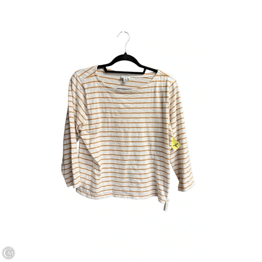 Top Long Sleeve By J. Crew In Striped Pattern, Size: M