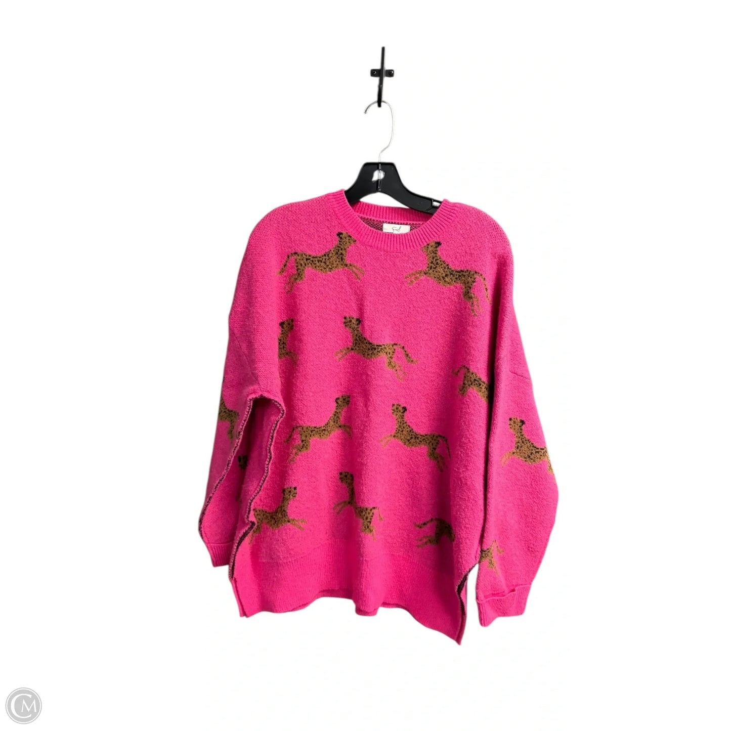 Sweater By Easel In Pink, Size: M