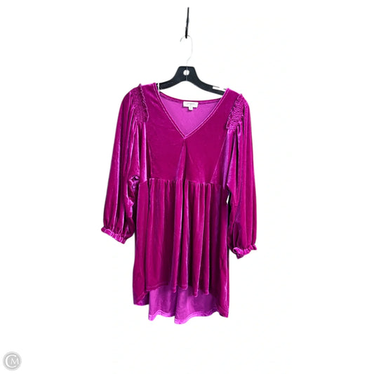 Top Long Sleeve By Umgee In Purple, Size: L