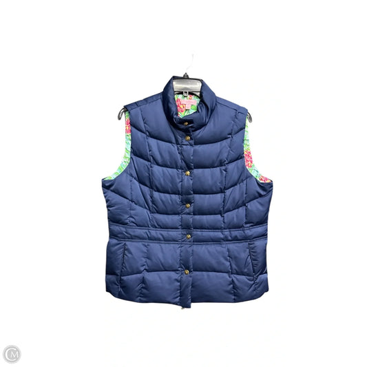 Vest Designer By Lilly Pulitzer In Navy, Size: Xl