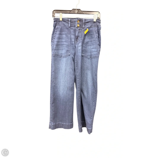 Jeans Wide Leg By Liverpool In Blue Denim, Size: 4