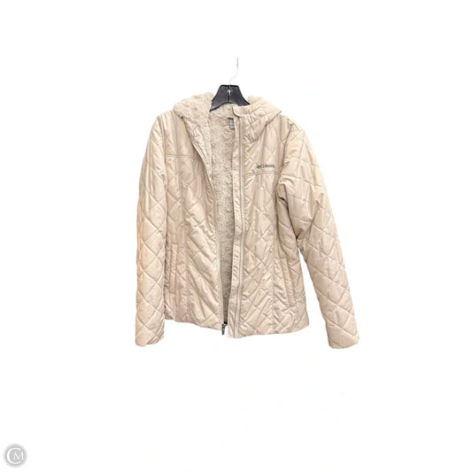 Jacket Puffer & Quilted By Columbia In Cream, Size: S