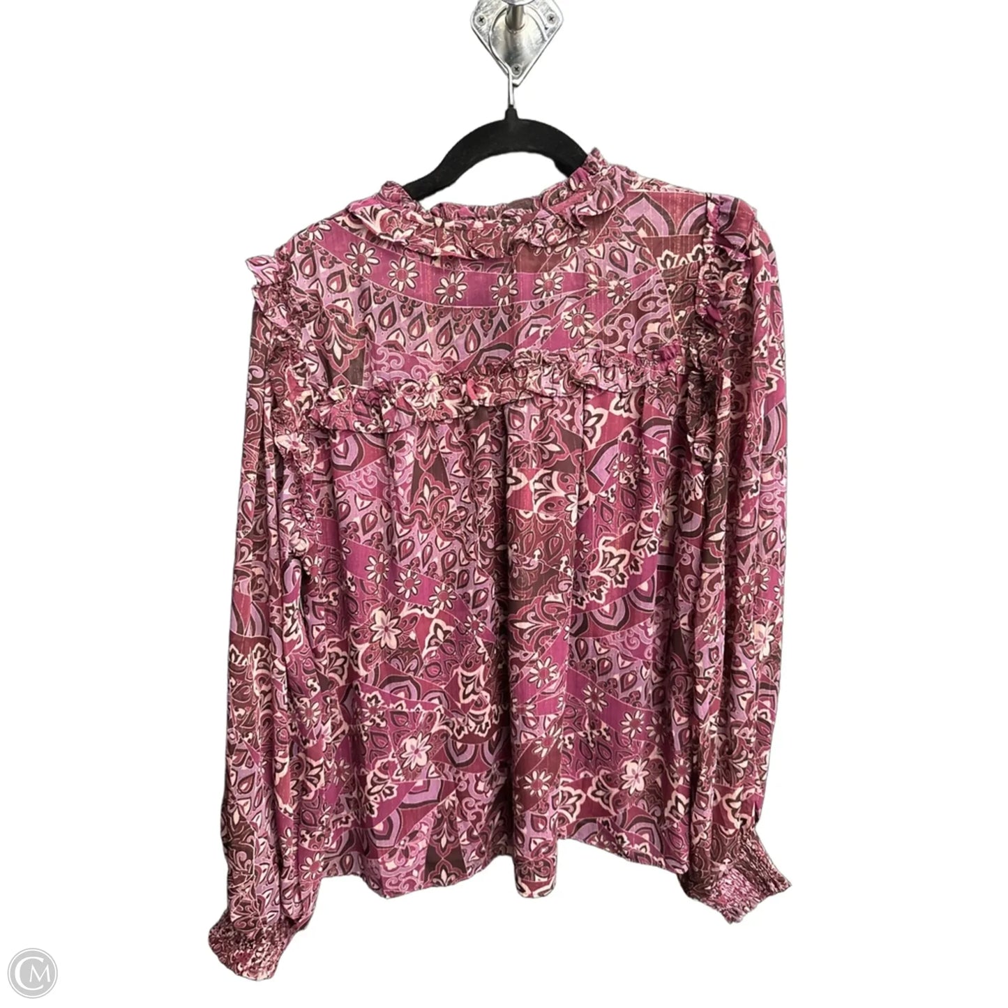 Top Long Sleeve By Clothes Mentor In Purple, Size: Xl