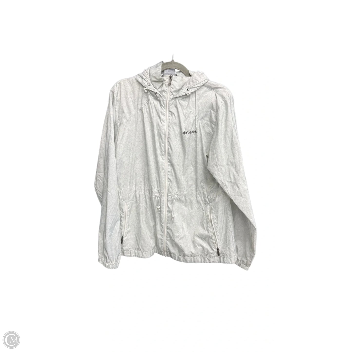 Jacket Windbreaker By Columbia In Blue, Size: L