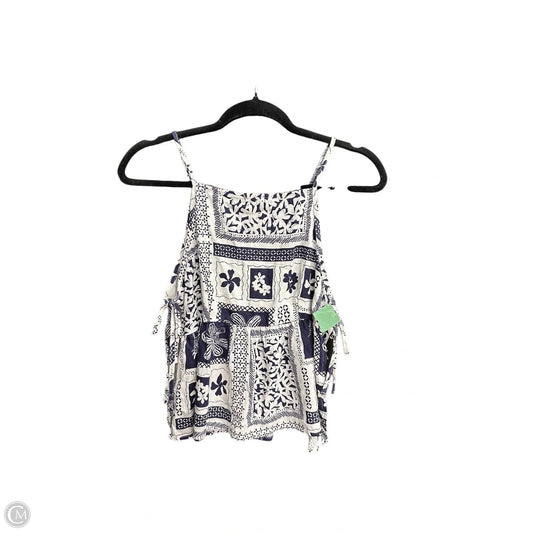 Top Sleeveless By Monteau In Navy, Size: M