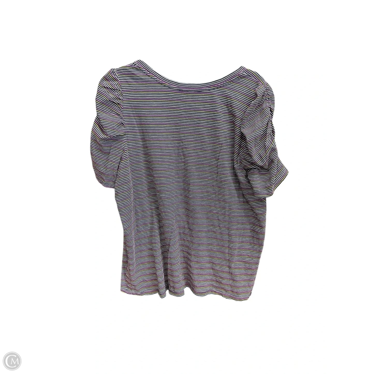 Top Short Sleeve By Loft In Black, Size: Xl