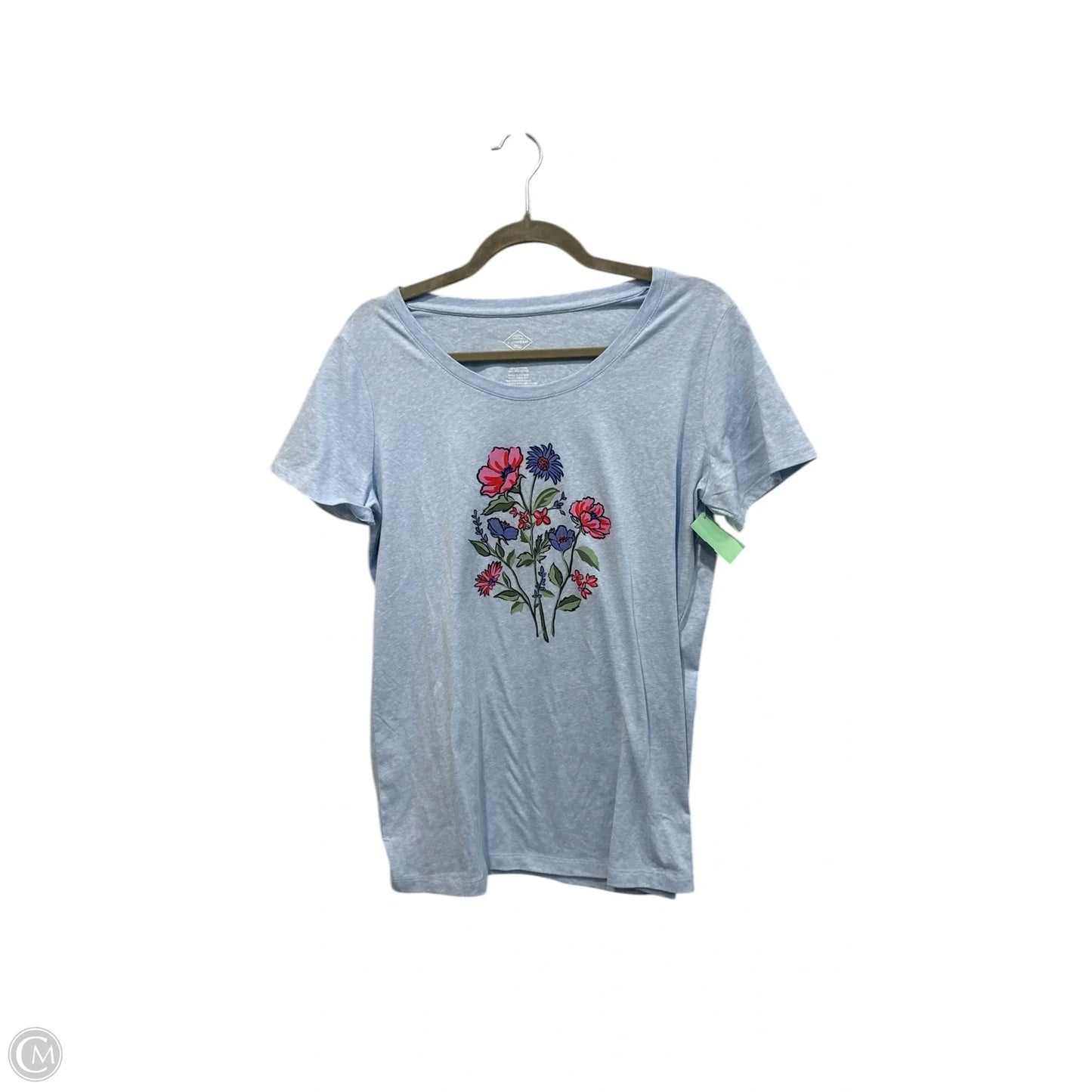 Top Short Sleeve By St Johns Bay In Blue, Size: M