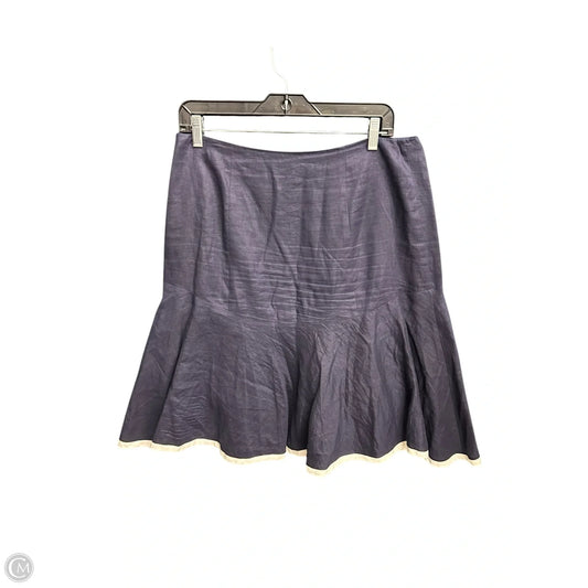 Skirt Midi By Lauren By Ralph Lauren In Navy, Size: 8p