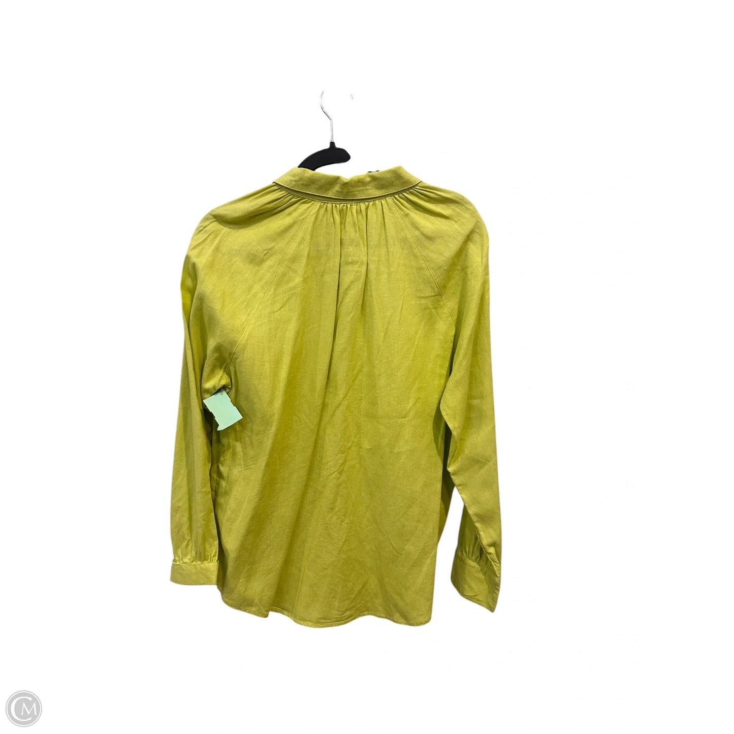 Blouse Long Sleeve By Laura Ashley In Green, Size: M