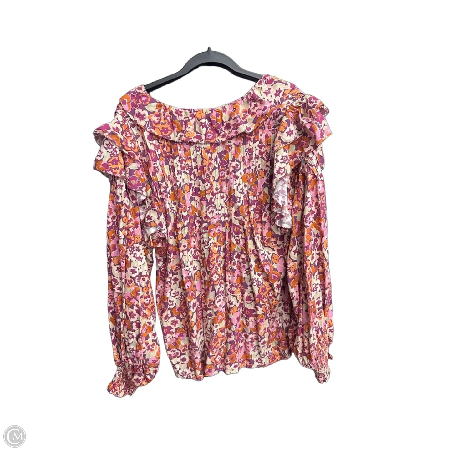 Top Long Sleeve By Clothes Mentor In Floral Print, Size: Xl