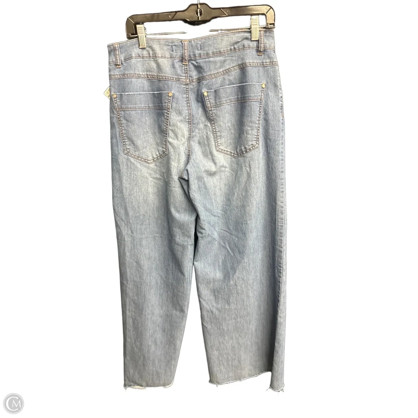 Jeans Wide Leg By Cato In Blue Denim, Size: 12