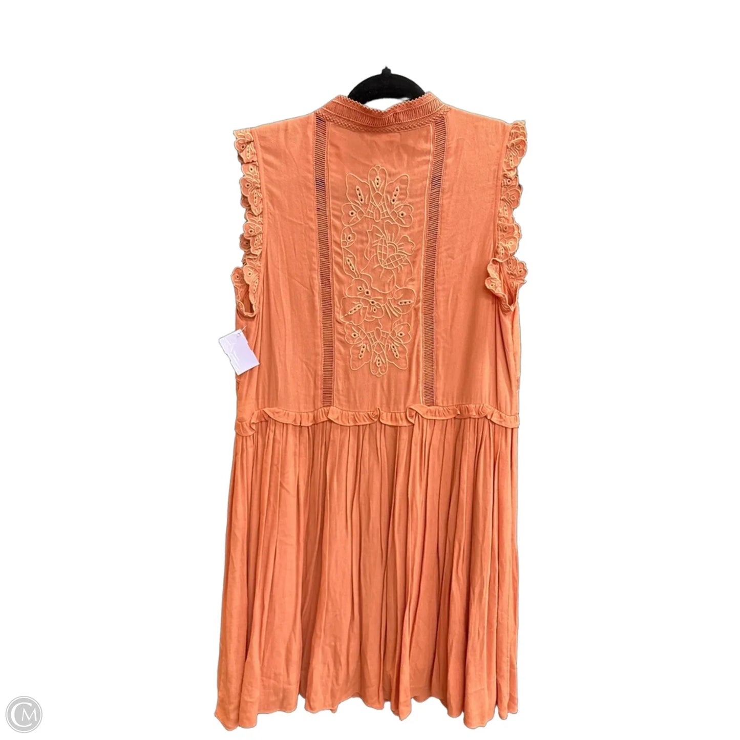 Dress Casual Midi By A Loves A In Orange, Size: M