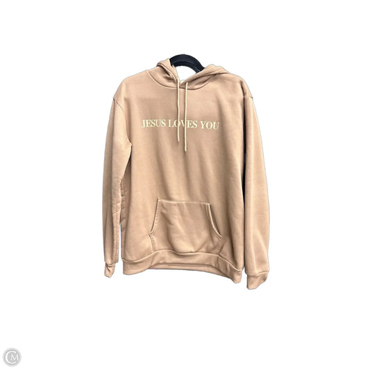 Sweatshirt Hoodie By Clothes Mentor In Brown, Size: M