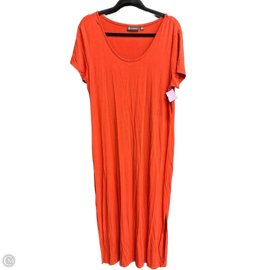 Dress Casual Maxi By Versona In Orange, Size: L
