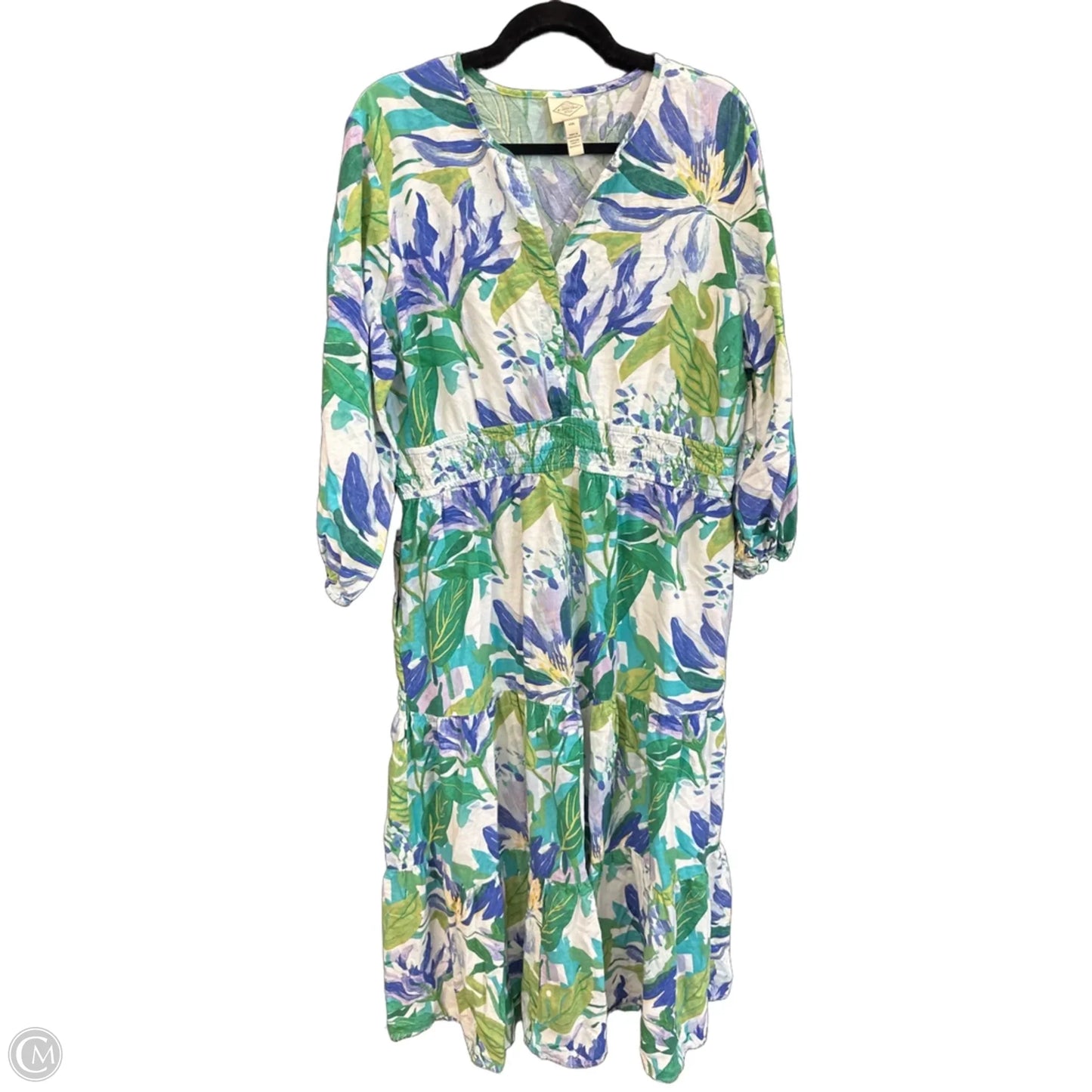 Dress Casual Maxi By St Johns Bay In Floral Print, Size: 2x