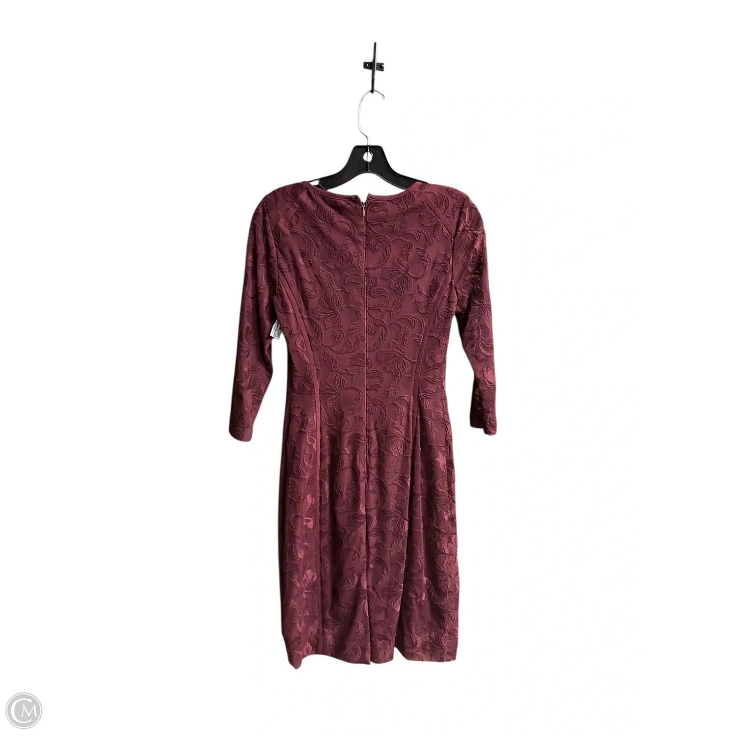 Dress Work By Antonio Melani In Maroon, Size: Xs