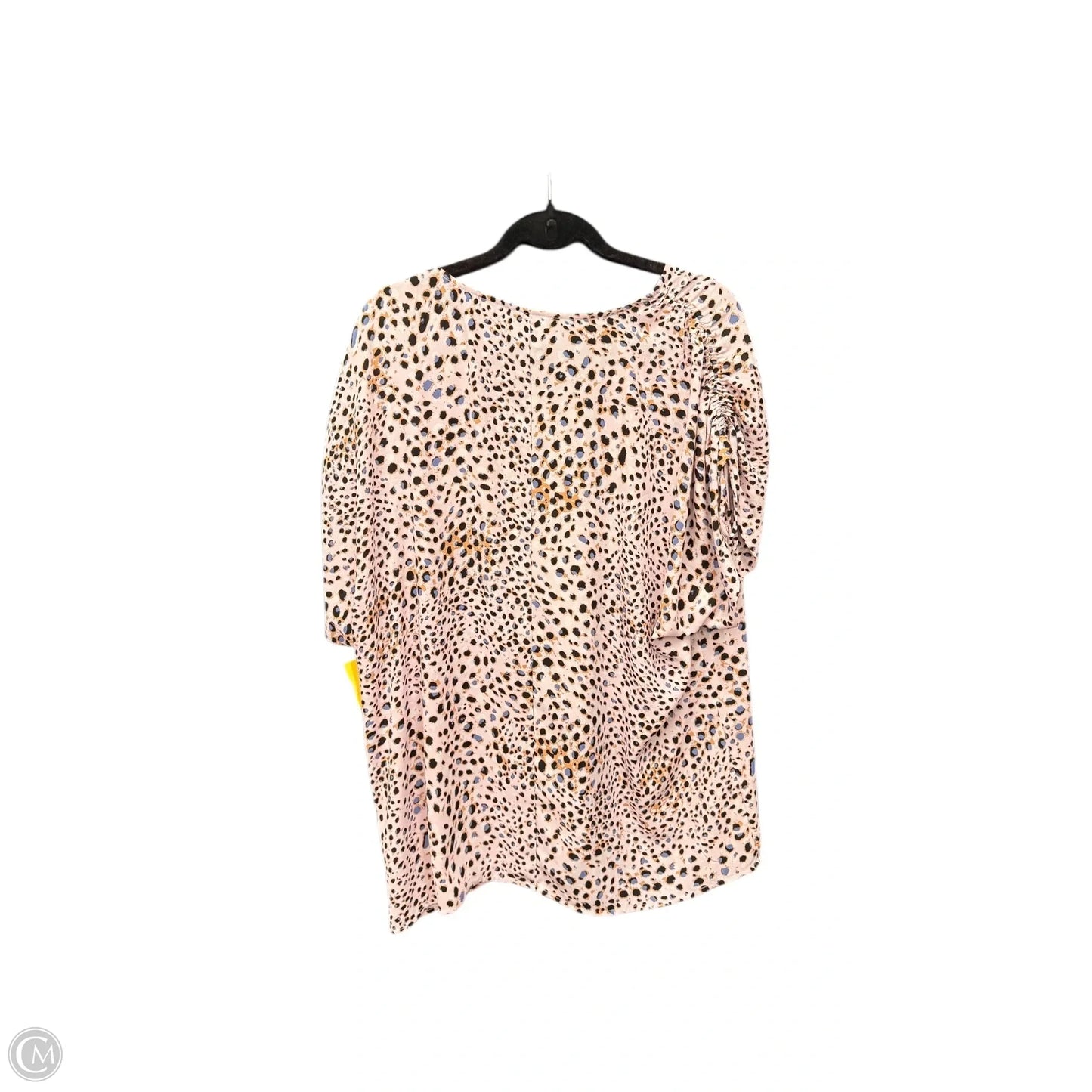 Top Short Sleeve By Cabi In Animal Print, Size: M
