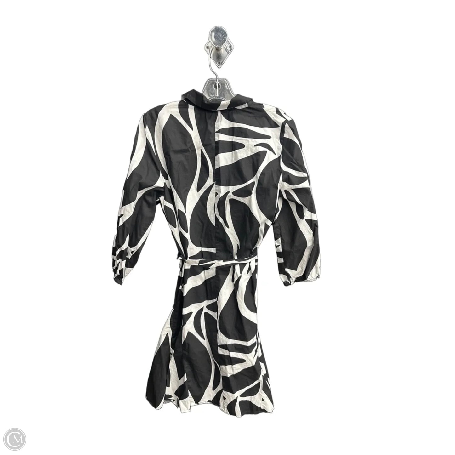 Dress Casual Midi By Msk In Black & White, Size: L