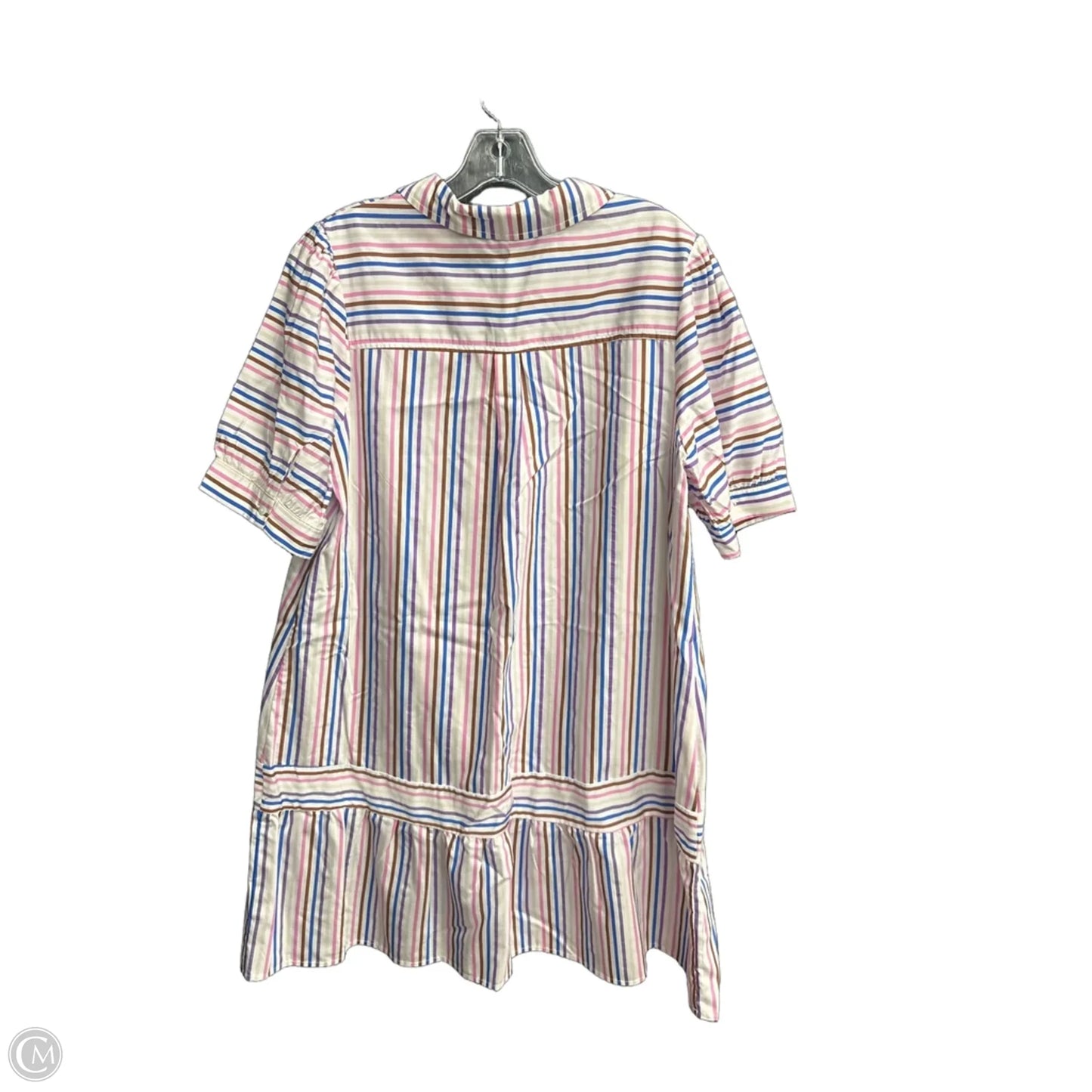 Dress Casual Midi By Voy In Striped Pattern, Size: L