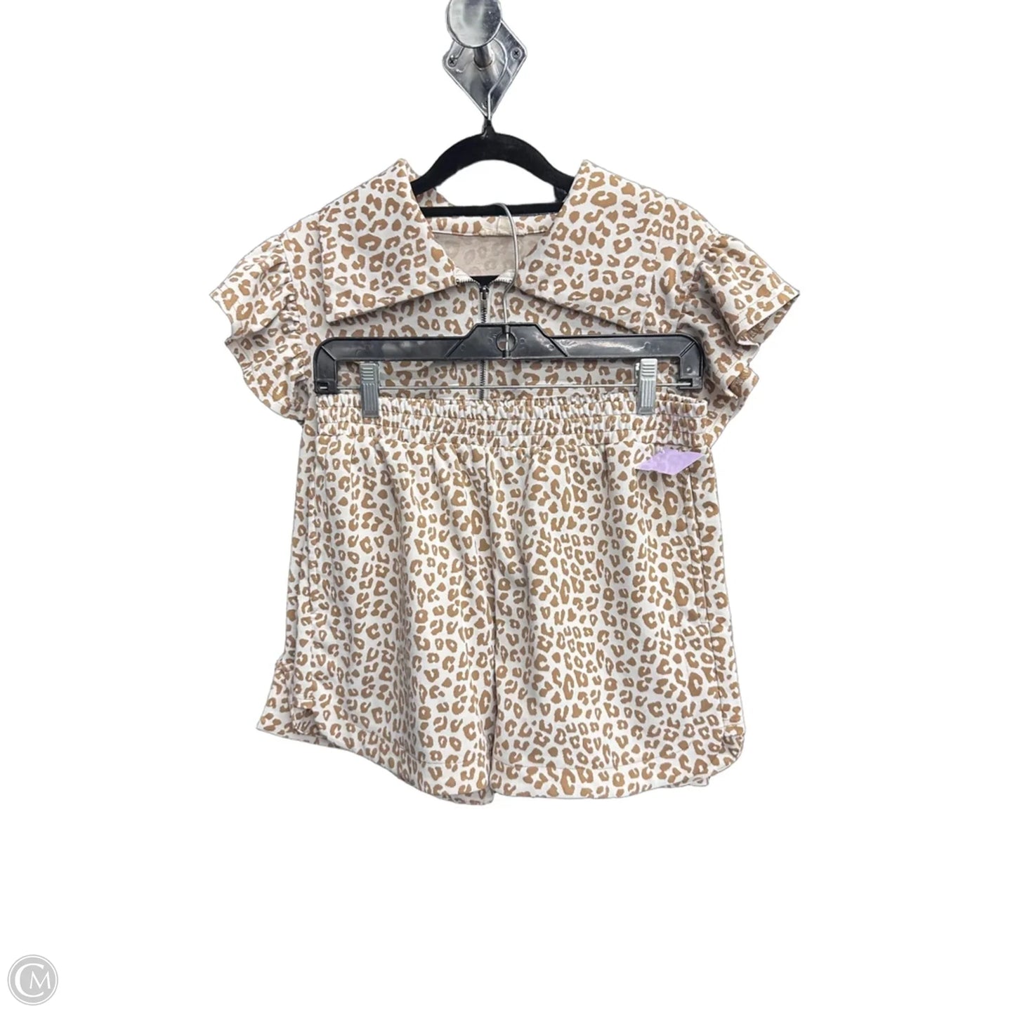 Top 2pc Sleeveless By Jodifl In Animal Print, Size: M