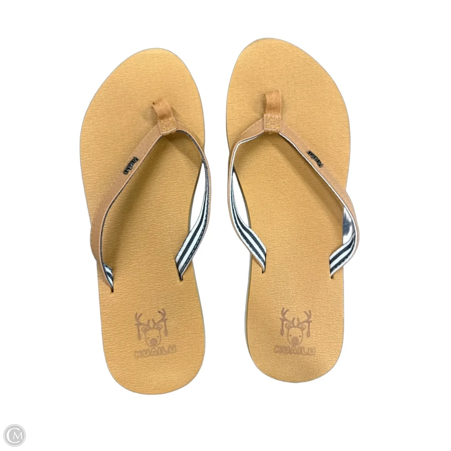 Sandals Flip Flops By Clothes Mentor In Brown, Size: 9.5