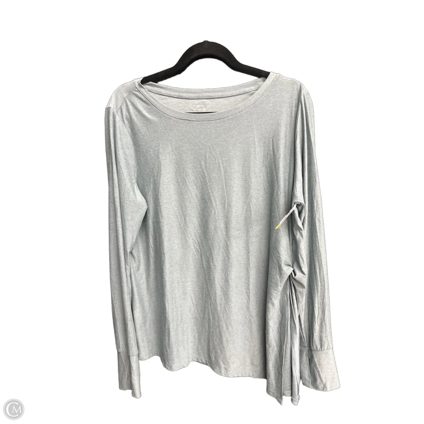 Athletic Top Long Sleeve Collar By Old Navy In Green, Size: L