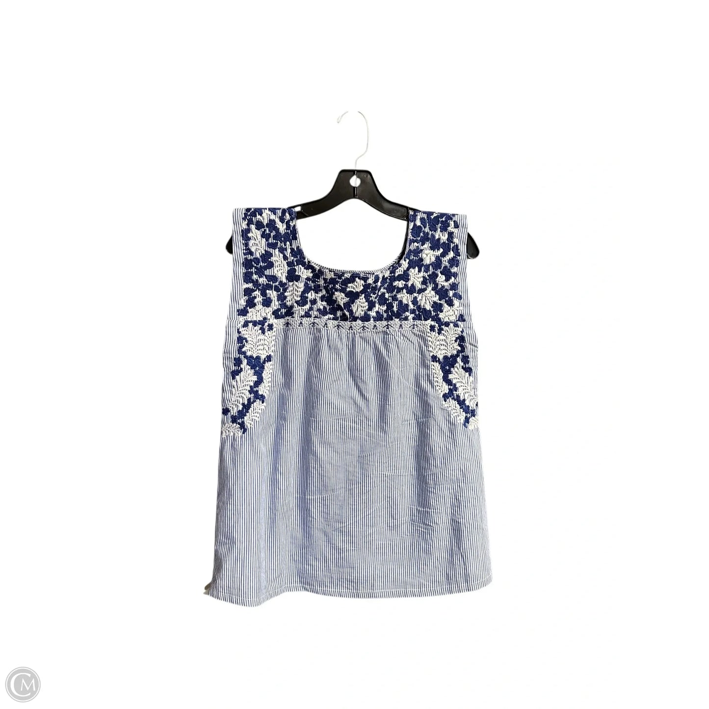 Top Sleeveless By J.marie In Blue, Size: Xs
