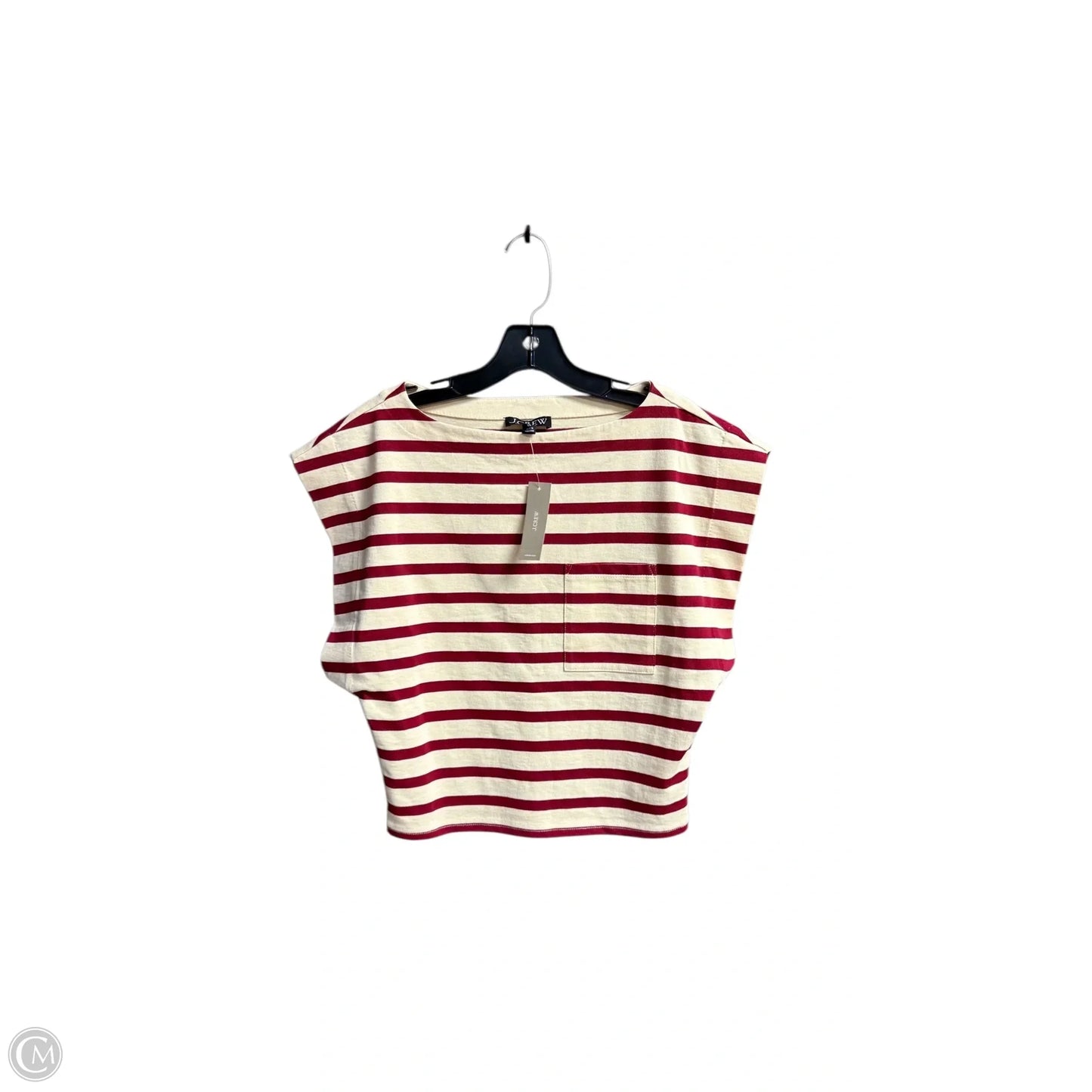 Top Short Sleeve By J. Crew In Striped Pattern, Size: Xs