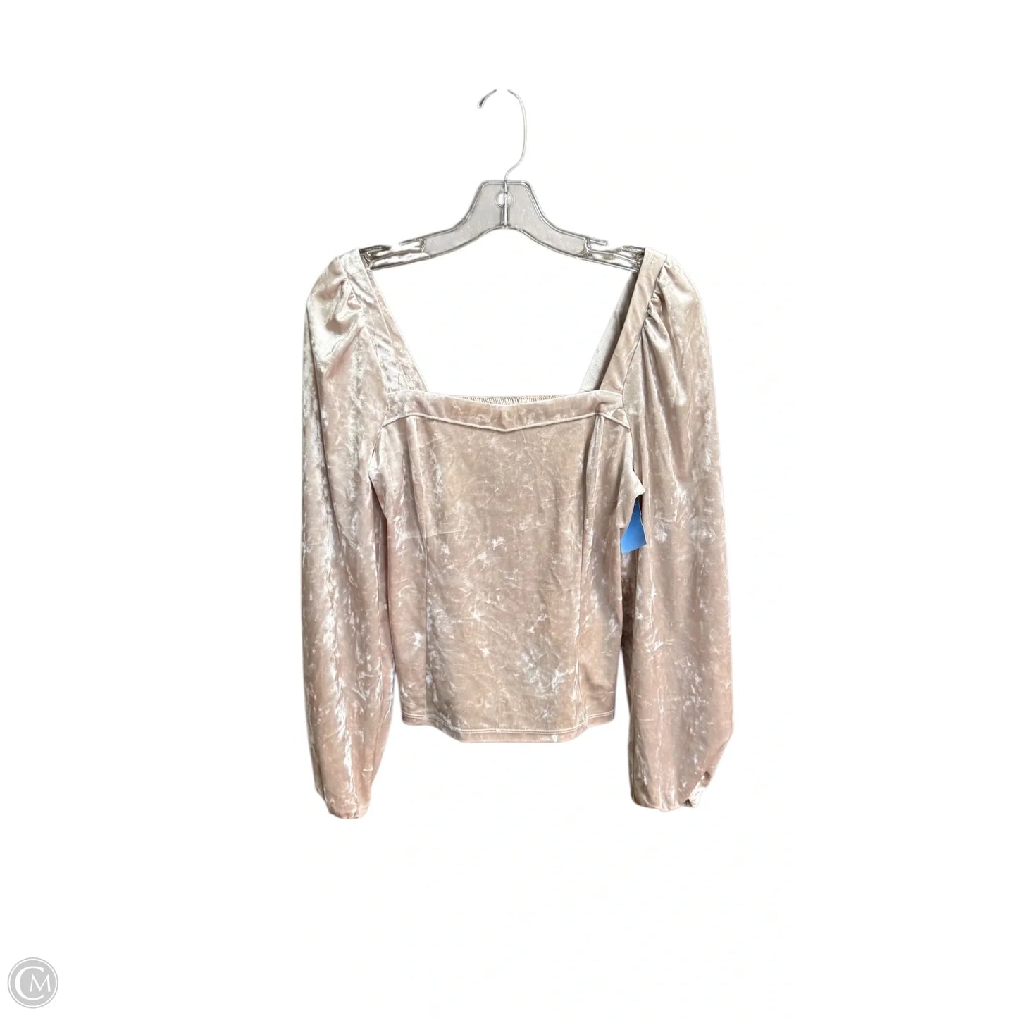 Top Long Sleeve By Anthropologie In Beige, Size: S