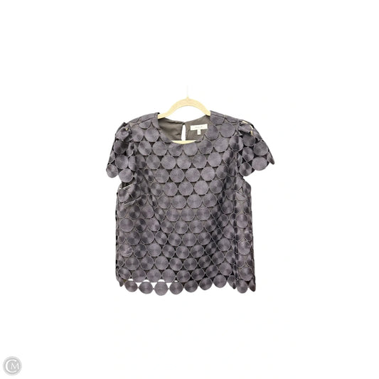 Top Short Sleeve Designer By Milly In Navy, Size: M