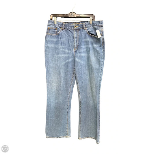 Jeans Boot Cut By Lauren Jeans Co In Blue Denim, Size: 14